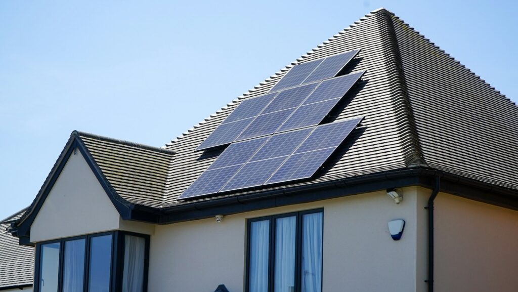 Painéis solares para geração de energia renovável